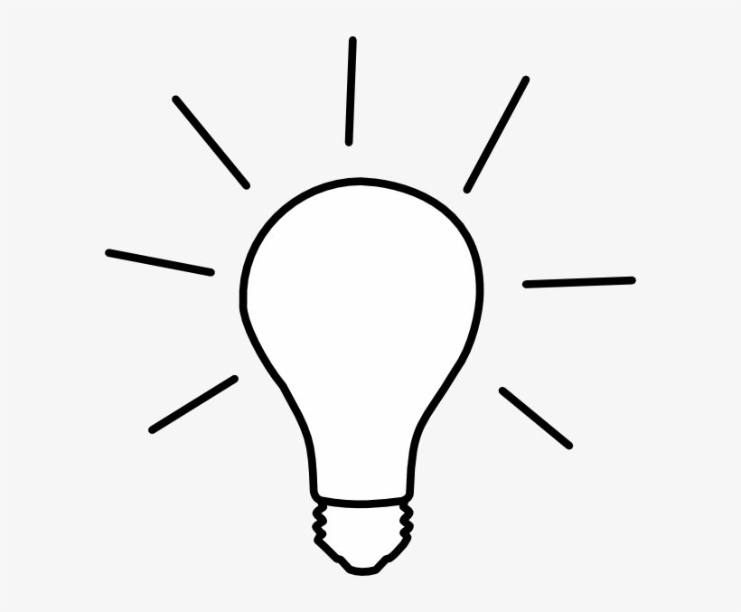 Light black and white. Lighting clipart small