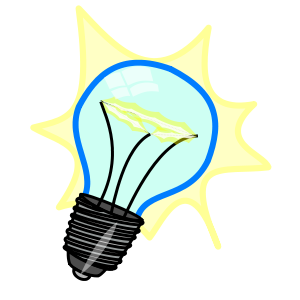 Light bulb panda free. Lighting clipart small