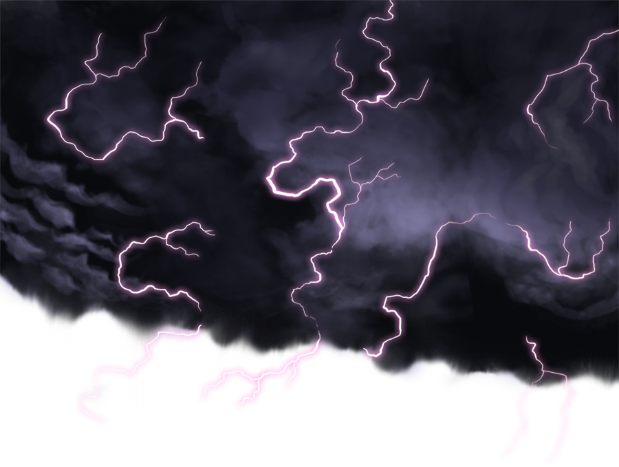 Lightning stormy sky