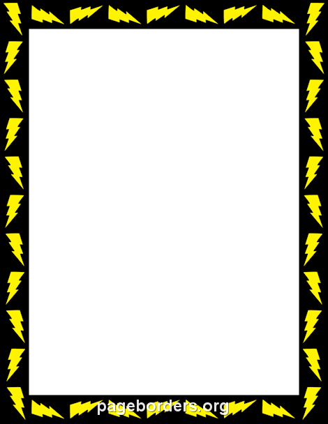 lightning clipart border