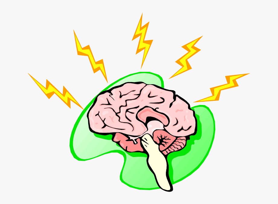 lightning clipart brain