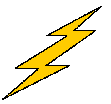 lightning clipart comic