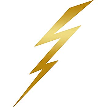 lightning clipart gold