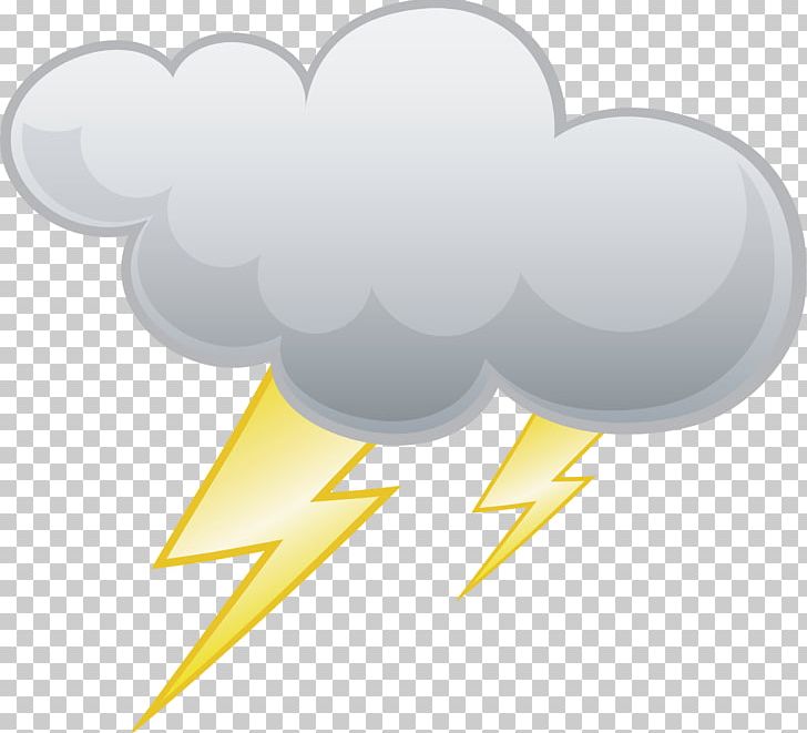 lightning clipart gray cloud