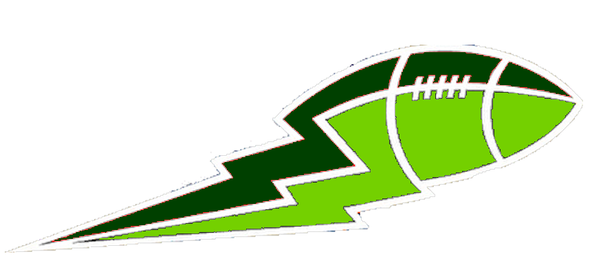 Lightning clipart green. Lime and football big