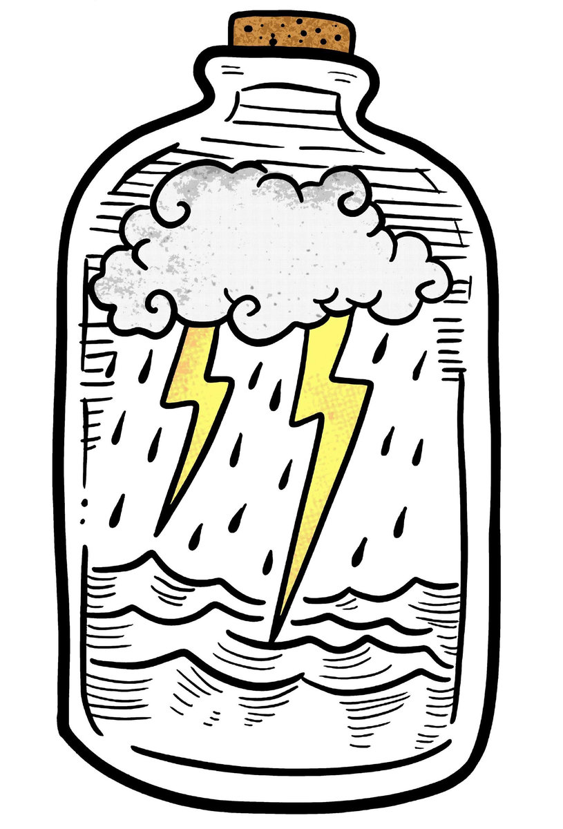 Lightning clipart lightning in bottle. Music a jar 
