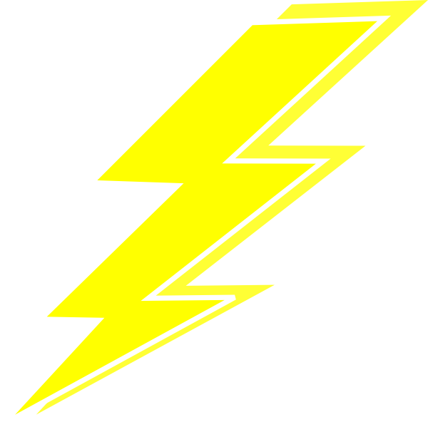 lightning clipart line