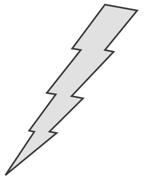lightning clipart long