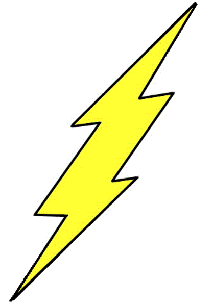 lightning clipart printable