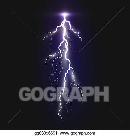 lightning clipart realistic