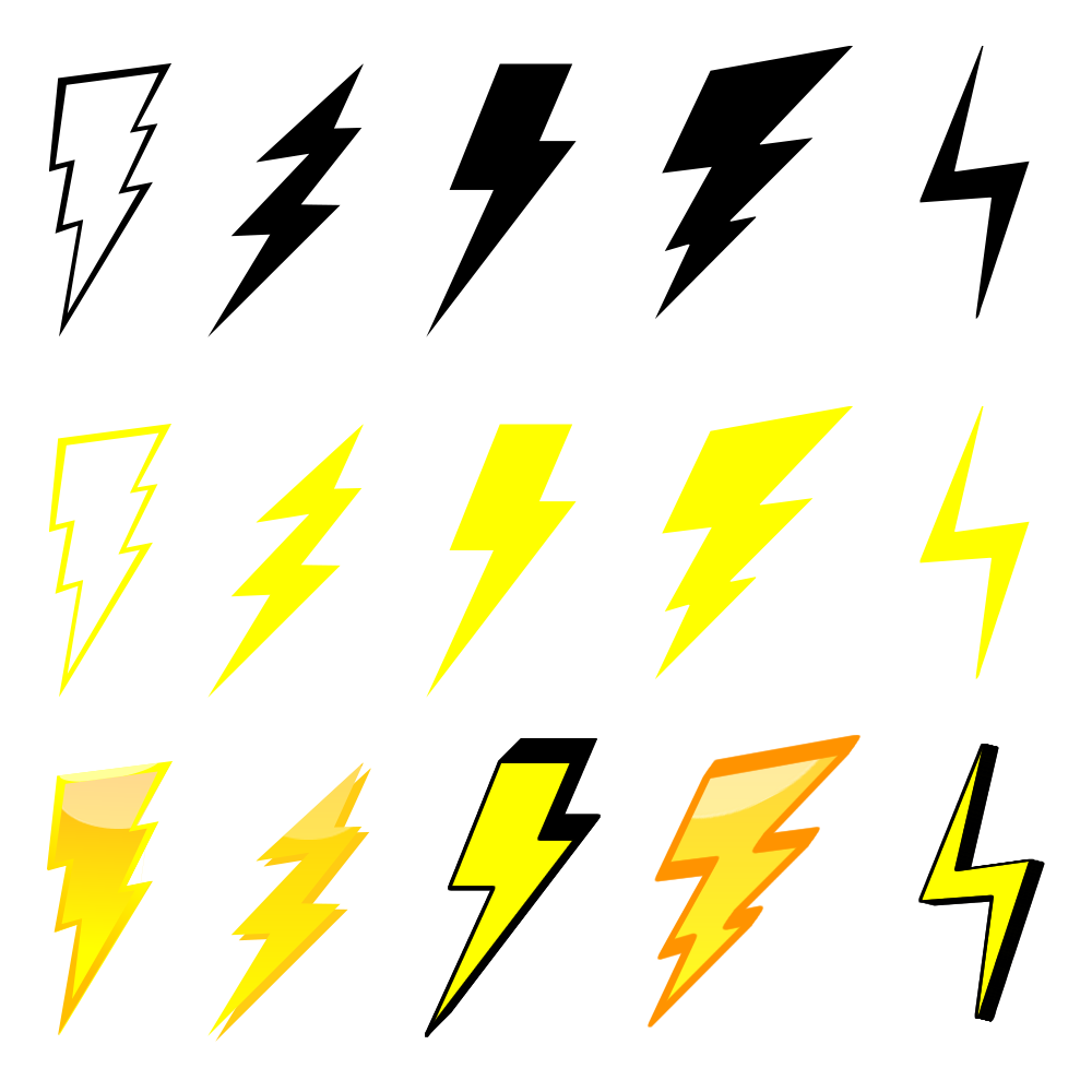 Lightning clipart royalty free. Bolt graphics download best