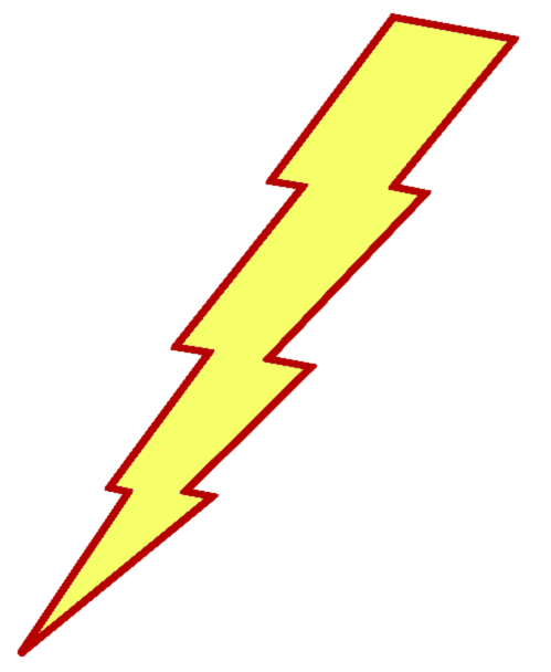 X free clip art. Lightning clipart simple