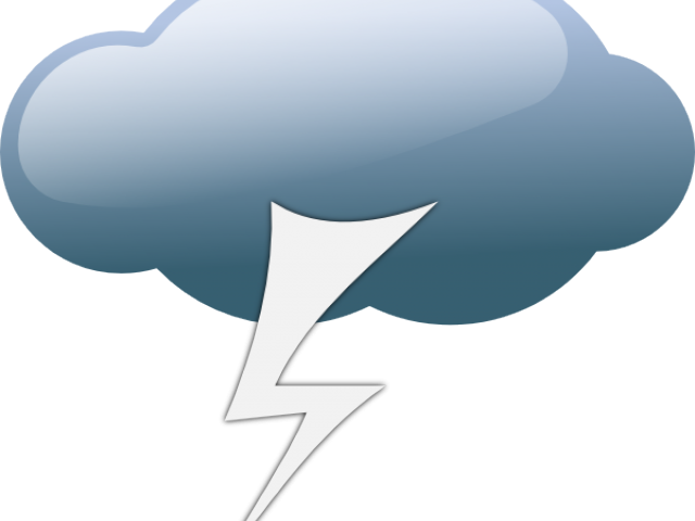 lightning clipart stormy day