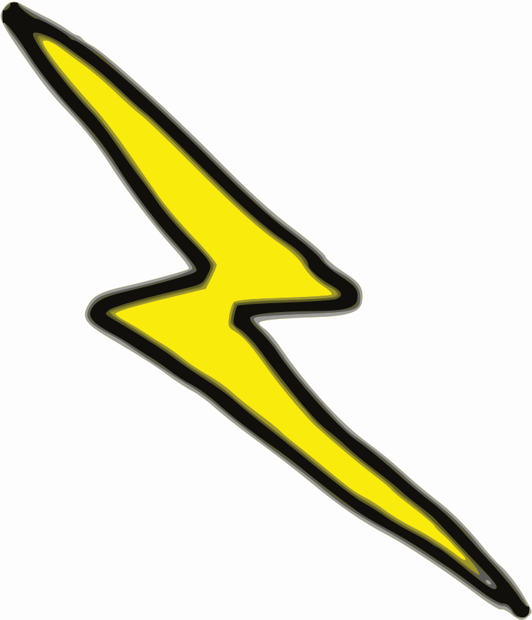 Thunderstorm clipart thunderbolt. Lightning clip art graphic