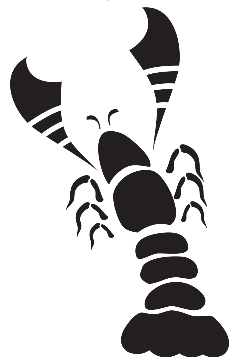 lobster clipart simple