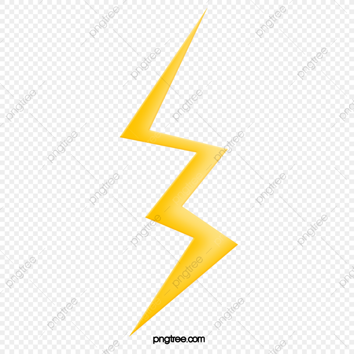 lightning clipart yellow