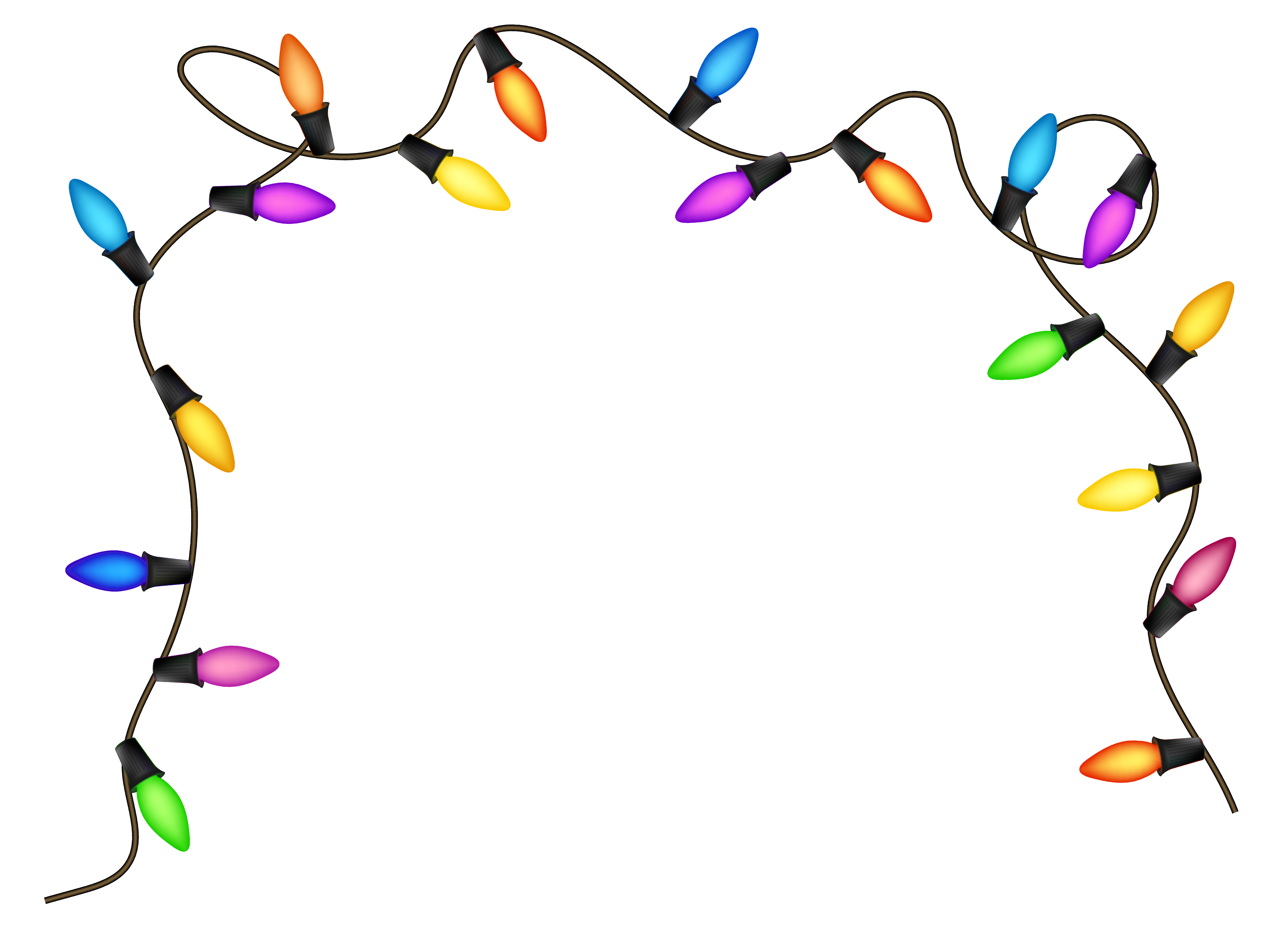 Clipart pencil christmas. Lights png image gallery
