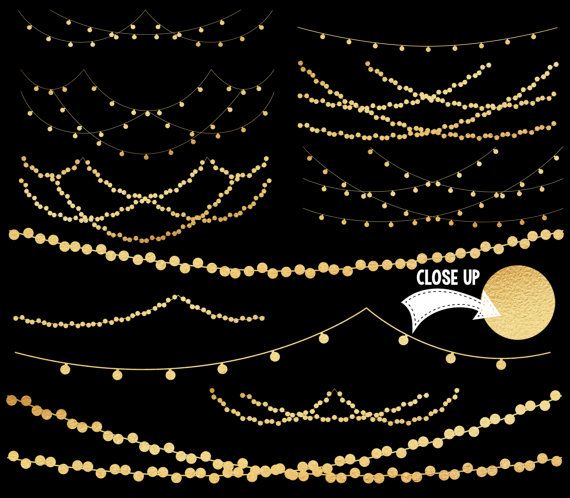 Lights clipart gold string. Pin on love is