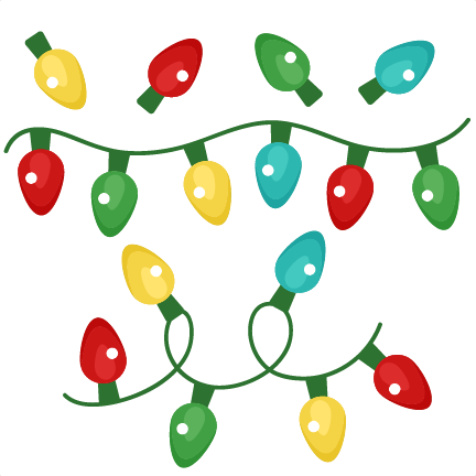 Lights clipart jpeg. Cartoon christmas png clip