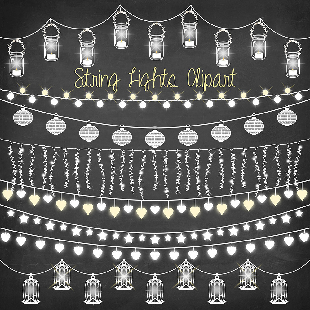 Lights clipart wedding. Masha studio 