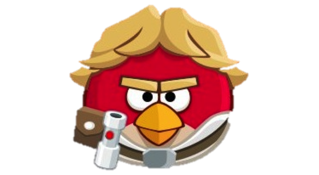 Lightsaber clipart anakinluke. Luke skywalker angry birds