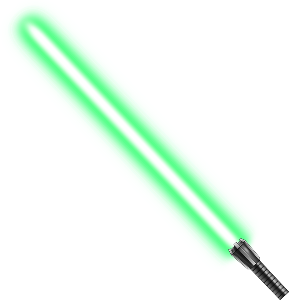 lightsaber clipart green