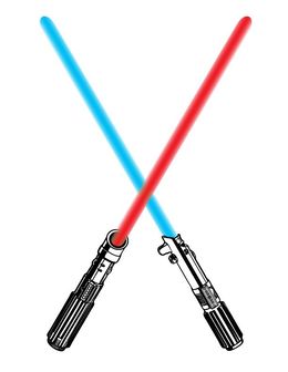 Lightsaber clipart jedi knight. Download border star wars