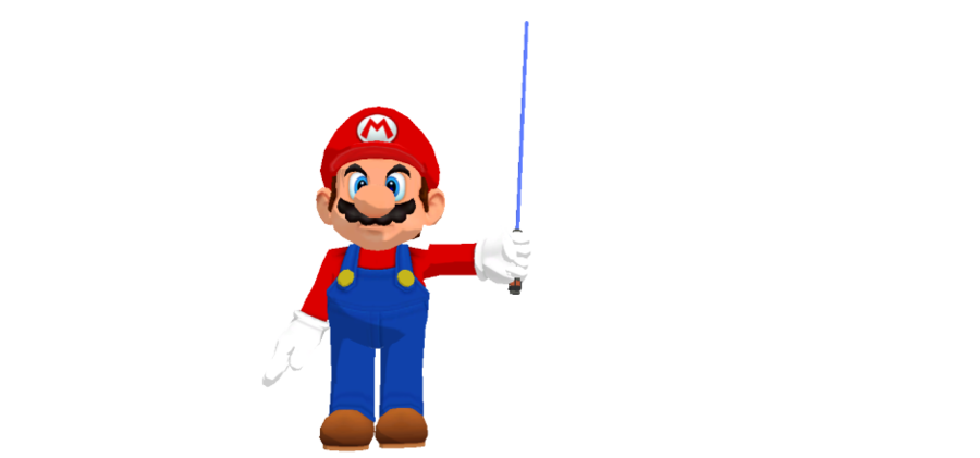 Lightsaber clipart jedi mickey. Mario with by marcospower