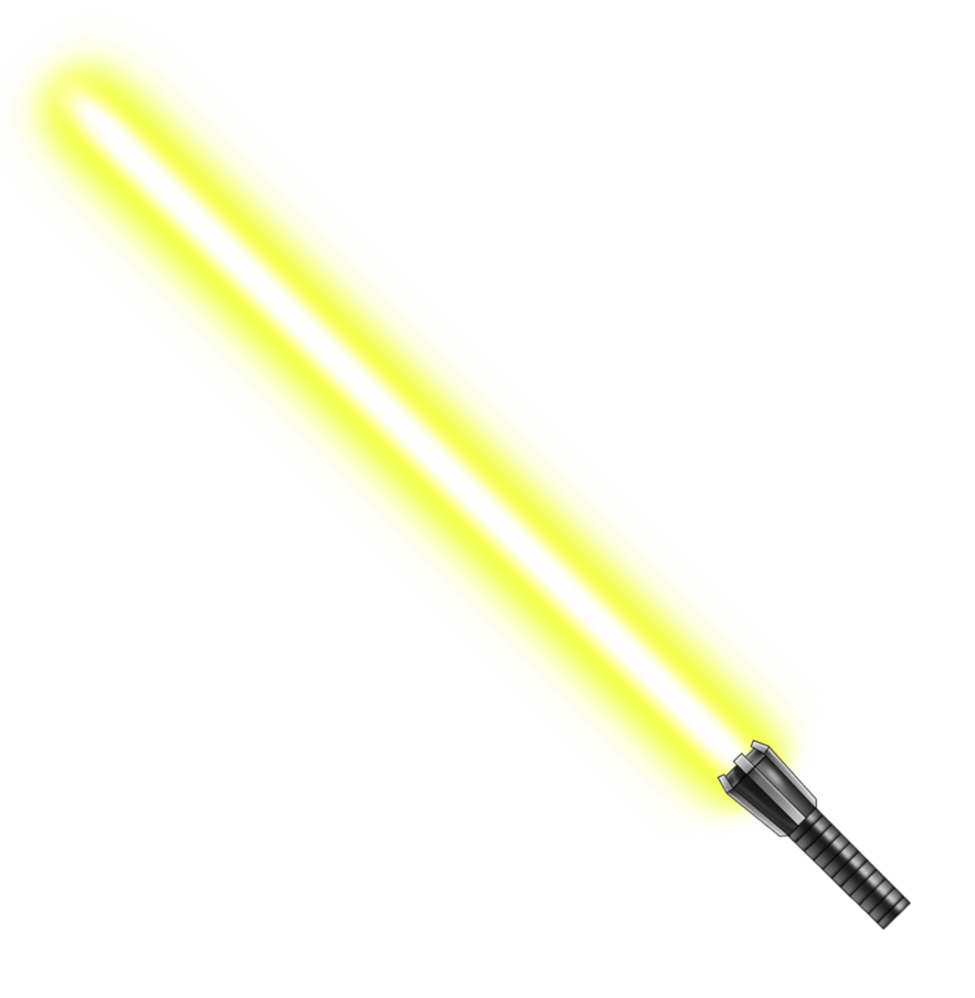 lightsaber clipart yellow clipart, transparent - 270.39Kb 883x904.