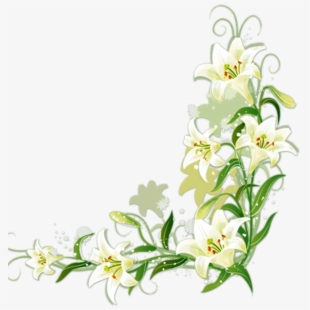 lily clipart border