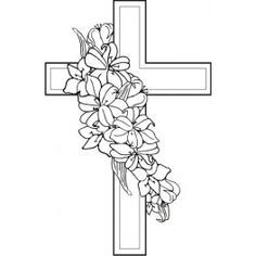 Lily clipart cross. Pin on easter 