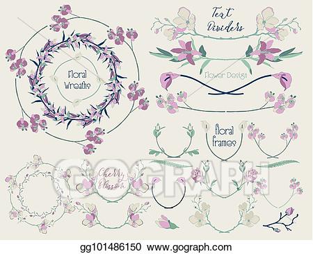 lily clipart divider