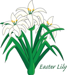 lily clipart easter sunday