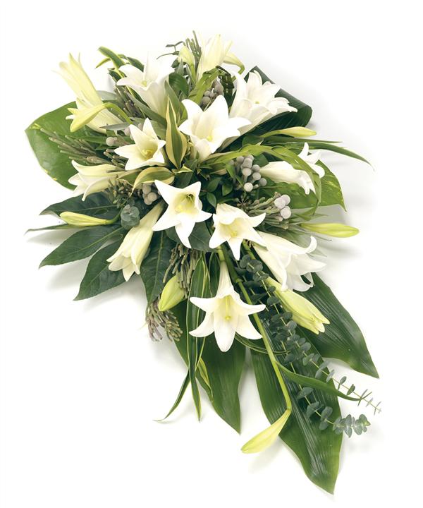 lily clipart funeral wreath