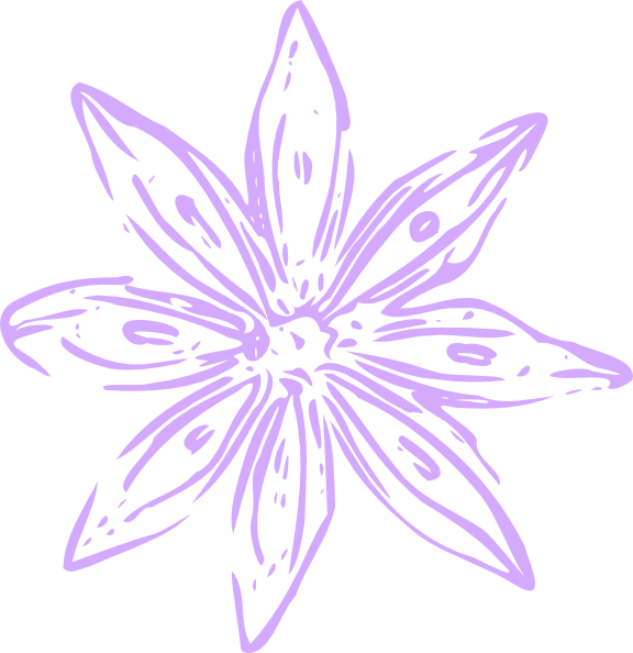 lily clipart lilac