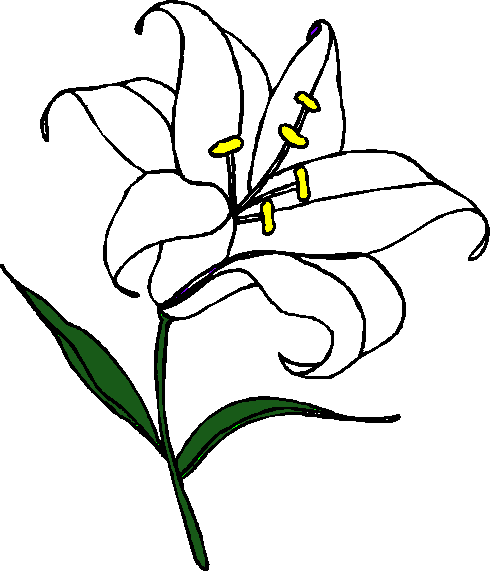 lily clipart resurrection