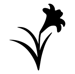 Easter diy crafts flower. Lily clipart silhouette