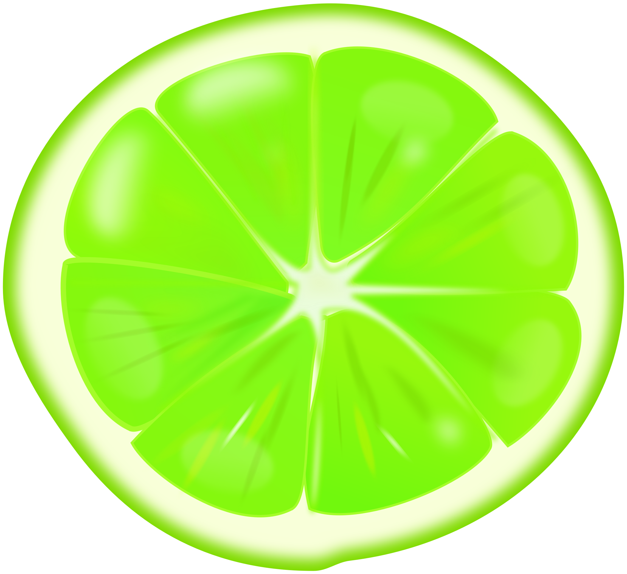 Slice big image png. Lime clipart circle