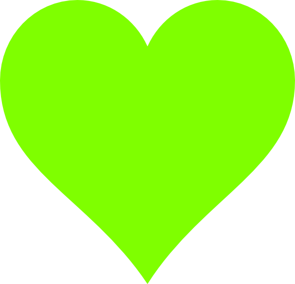 Heart clip art at. Lime clipart green star