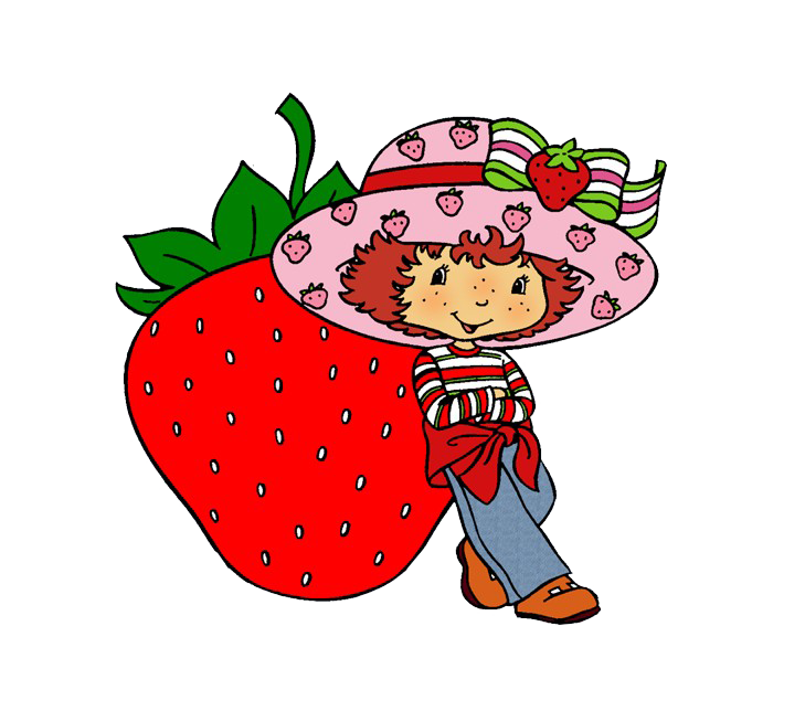 Strawberries clipart strawberry shortcake. Cartoon clip art girl