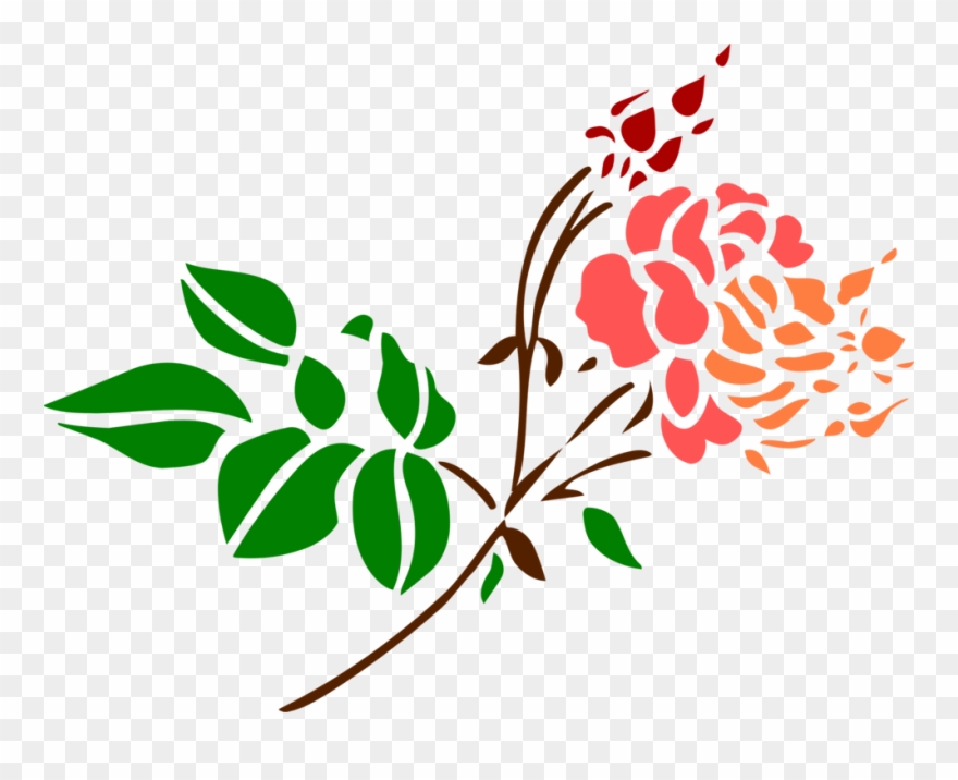 Design rose computer icons. Line clipart floral
