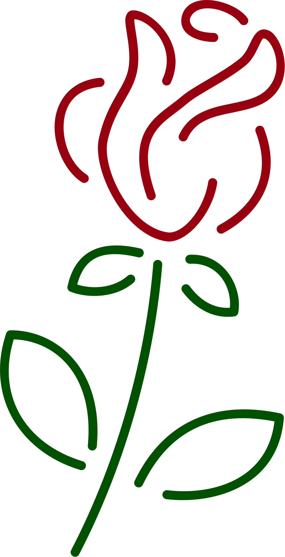 Line clipart rose. Big image png