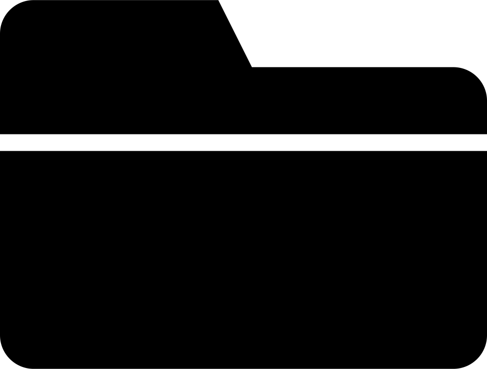 Line clipart straight line. Folder black symbol with