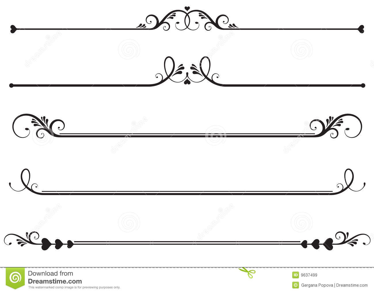 lines clipart ornamental