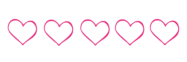 Encode clipart to base. Line of hearts png