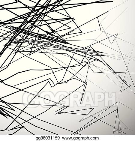 Lines clipart artistic. Vector illustration abstract edgy