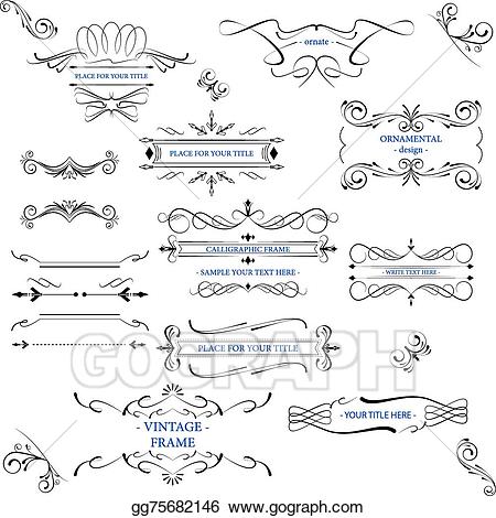 lines clipart ornate