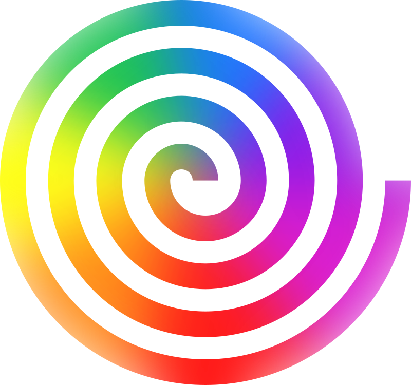 lines clipart spiral