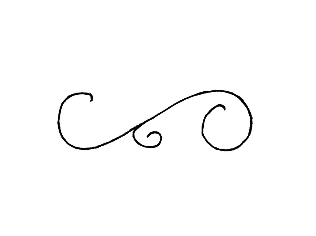 lines clipart swirly