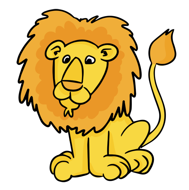 lion clipart couple